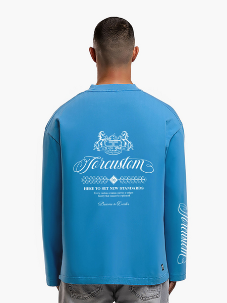 JorCustom JorCustom Handscript2.0 Longsleeve T-Shirt - BountyBlue JorCustom Handscript2.0 Longsleeve T-Shirt - BountyBlue