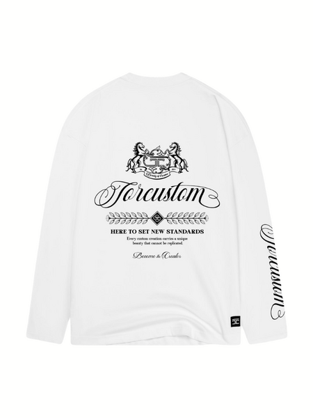 JorCustom Handscript2.0 Longsleeve T-Shirt - White JorCustom JorCustom Handscript2.0 Longsleeve T-Shirt - White