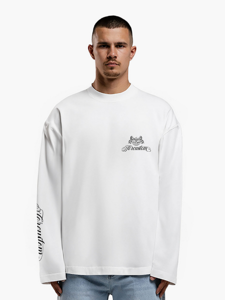 JorCustom Handscript2.0 Longsleeve T-Shirt - White JorCustom JorCustom Handscript2.0 Longsleeve T-Shirt - White