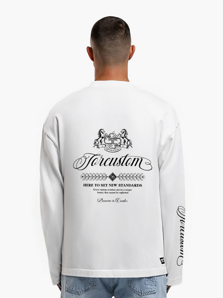 JorCustom Handscript2.0 Longsleeve T-Shirt - White JorCustom JorCustom Handscript2.0 Longsleeve T-Shirt - White