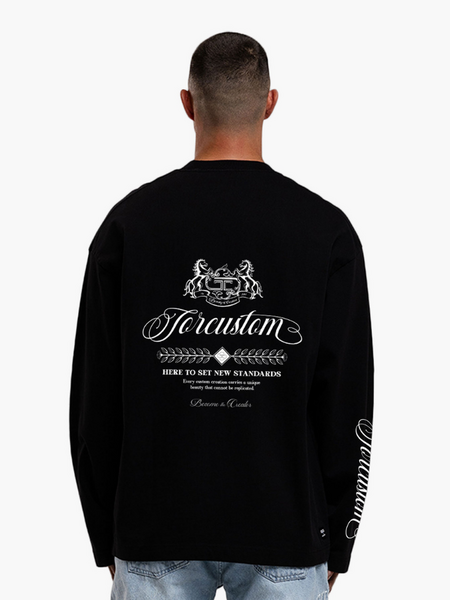 JorCustom Handscript2.0 Longsleeve T-Shirt - Black JorCustom JorCustom Handscript2.0 Longsleeve T-Shirt - Black