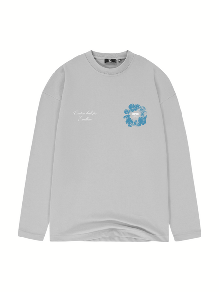 JorCustom Flowers Longsleeve T-Shirt - Light Grey JorCustom JorCustom Flowers Longsleeve T-Shirt - Light Grey