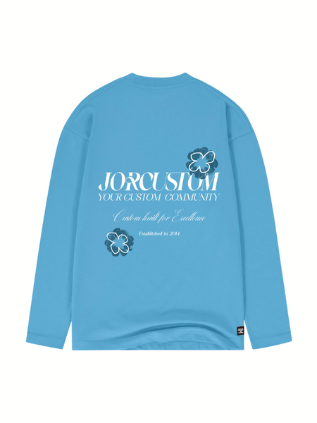 JorCustom JorCustom Flowers Longsleeve T-Shirt - BountyBlue
