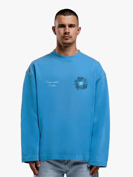 JorCustom JorCustom Flowers Longsleeve T-Shirt - BountyBlue