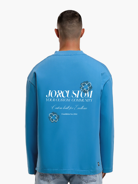 JorCustom JorCustom Flowers Longsleeve T-Shirt - BountyBlue