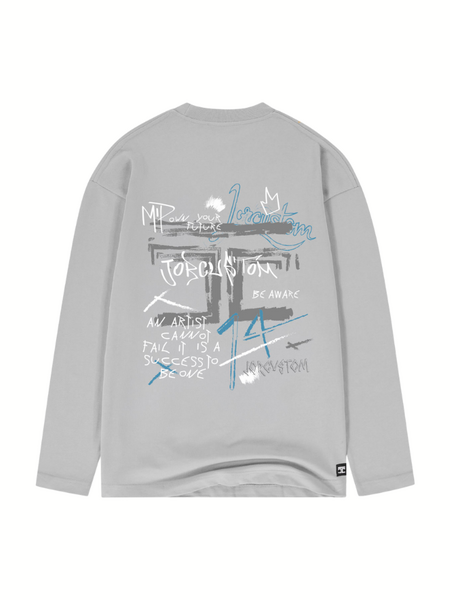 JorCustom Artist Longsleeve T-Shirt - Light Grey JorCustom JorCustom Artist Longsleeve T-Shirt - Light Grey