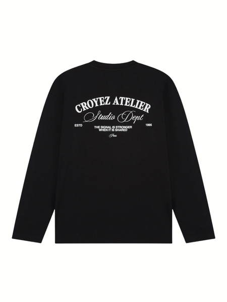 Croyez Studio Dept Longsleeve T-Shirt - Black