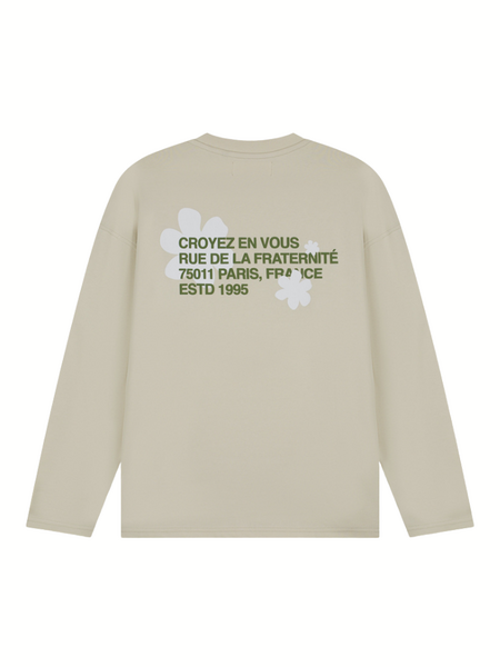 Croyez Silhouette 2.0 Longsleeve T-Shirt - Light Beige
