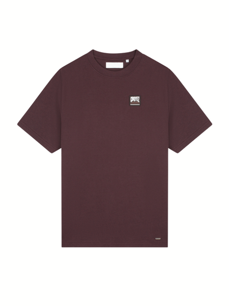 Croyez Patch T-Shirt - Raisin Red