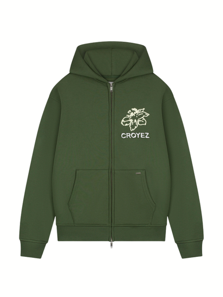 Croyez Croyez Gardener Zip Hoodie - Forest Green Croyez Gardener Zip Hoodie - Forest Green