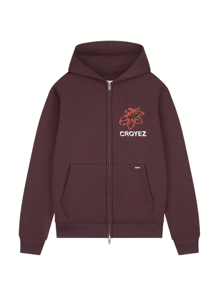 Croyez Croyez Gardener Zip Hoodie - Raisin Red Croyez Gardener Zip Hoodie - Raisin Red