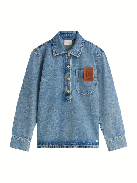 Josh V Josh V Wolf Blouse - Light Denim Josh V Wolf Blouse - Light Denim