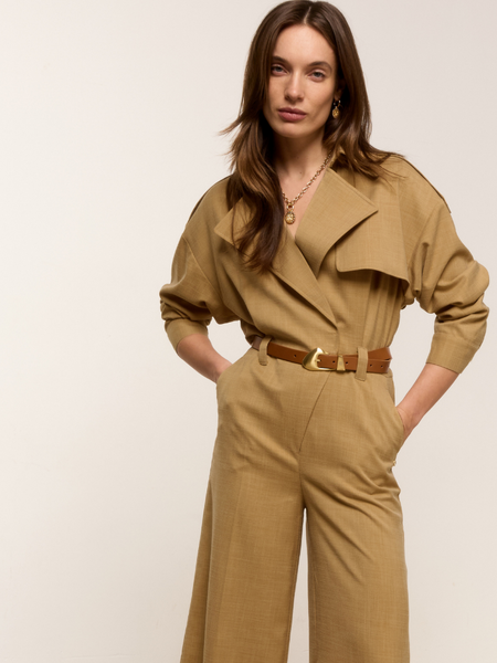 Josh V Tone Jumpsuit - Light Camel Melange Josh V Josh V Tone Jumpsuit - Light Camel Melange