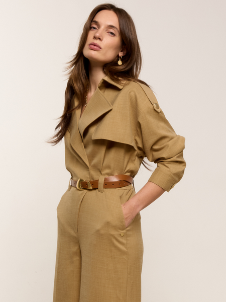 Josh V Tone Jumpsuit - Light Camel Melange Josh V Josh V Tone Jumpsuit - Light Camel Melange
