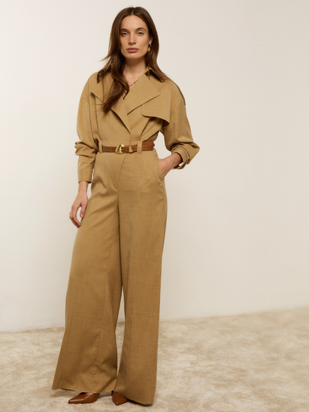 Josh V Tone Jumpsuit - Light Camel Melange Josh V Josh V Tone Jumpsuit - Light Camel Melange