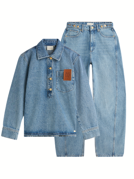 Josh V Josh V Wolf Combi-set - Light Denim Josh V Wolf Combi-set - Light Denim