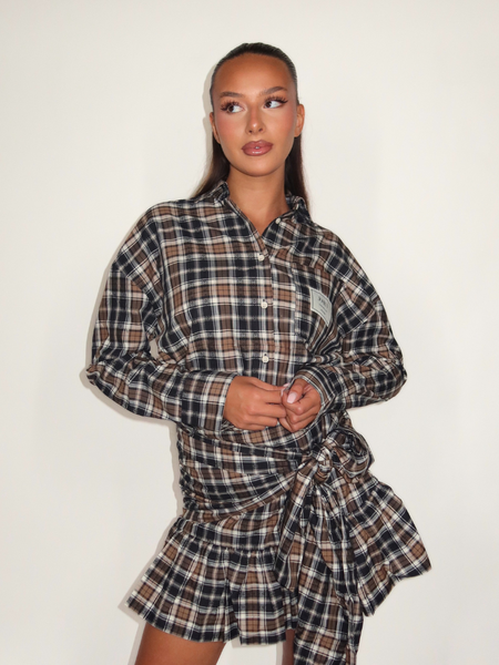 Josh V Josh V Dreya Skirt - Black Check