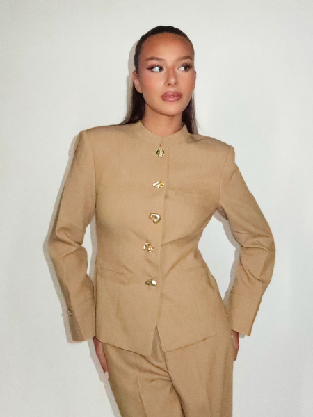 Josh V Josh V Boston Blazer - Light Camel Melange Josh V Boston Blazer - Light Camel Melange