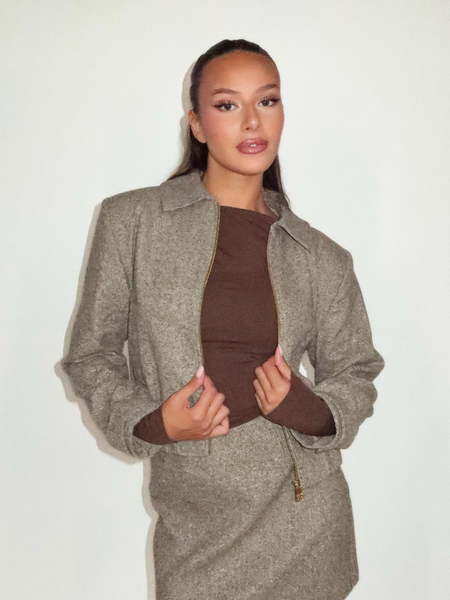 Josh V Josh V Perla Jacket - Soft Brown Josh V Perla Jacket - Soft Brown