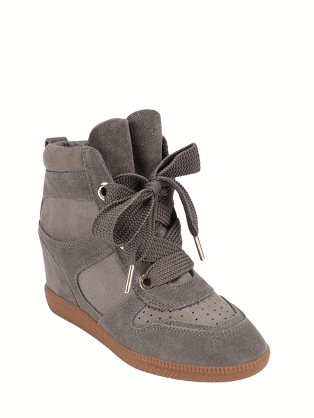 Steve Madden Mables Sneaker - Taupe Suede Steve Madden Steve Madden Mables Sneaker - Taupe Suede