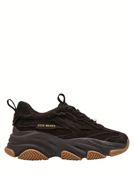 Steve Madden Steve Madden Possession-E Sneaker - Chocolate Brn Steve Madden Possession-E Sneaker - Chocolate Brn