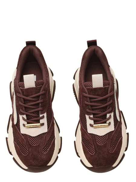 Steve Madden Possession-E Sneaker - Brown/Off White Steve Madden Steve Madden Possession-E Sneaker - Brown/Off White