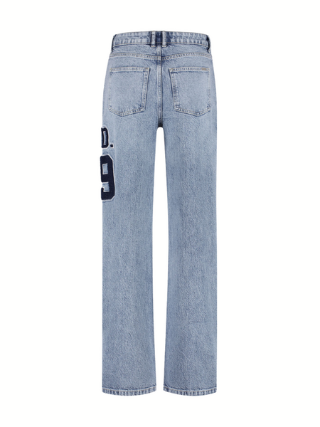 Malelions Women Straight Leg Match Jeans - Light Blue Malelions Malelions Women Straight Leg Match Jeans - Light Blue