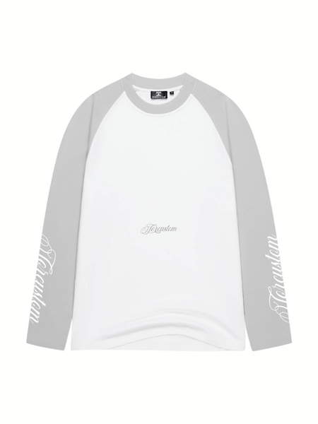 JorCustom SleeveHandscript2.0 Raglan Longsleeve - White-LightGrey JorCustom JorCustom SleeveHandscript2.0 Raglan Longsleeve - White-LightGrey