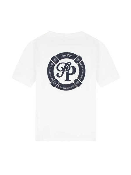 Pure Path Buoy Initials T-Shirt - Off White Pure Path Pure Path Buoy Initials T-Shirt - Off White