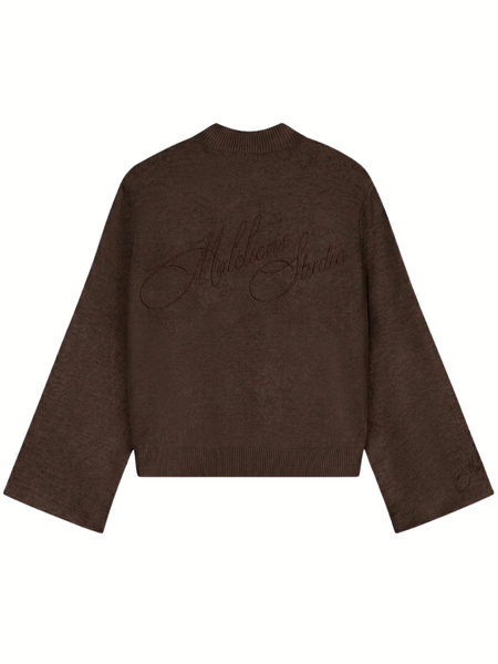 Malelions Women Oversized Knitted Sweater - Dark Brown Malelions Malelions Women Oversized Knitted Sweater - Dark Brown