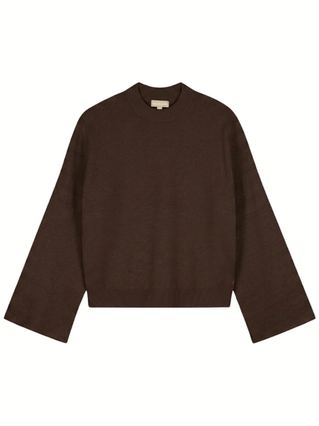 Malelions Women Oversized Knitted Sweater - Dark Brown Malelions Malelions Women Oversized Knitted Sweater - Dark Brown