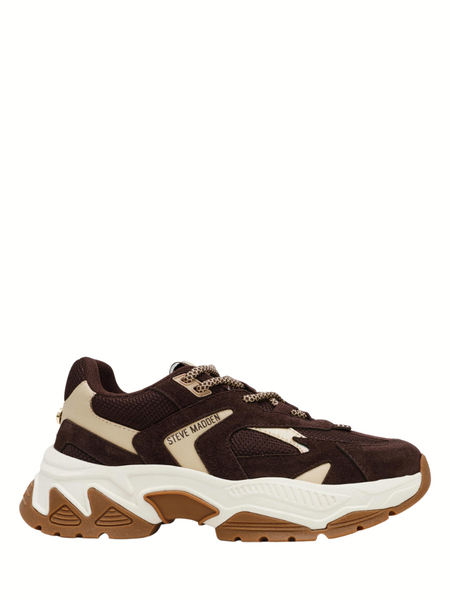 Steve Madden Ample Sneaker - Chocolate Brown Suede Steve Madden Steve Madden Ample Sneaker - Chocolate Brown Suede