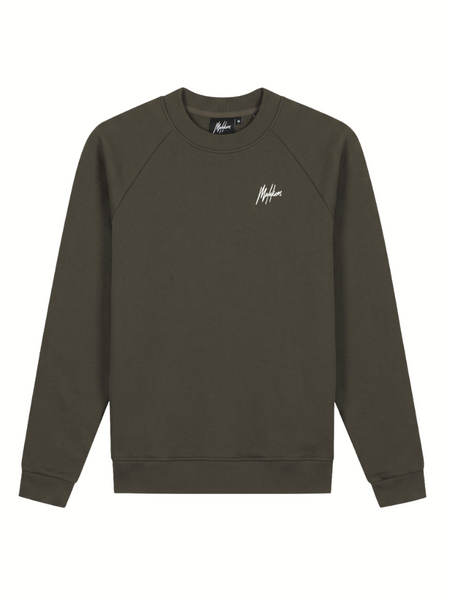 Malelions Sport Logo Raglan Sweater - Moss