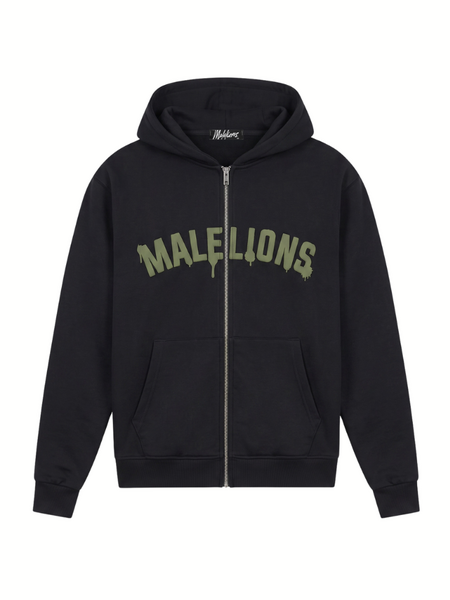 Malelions Malelions Society Club Zip Hoodie - Black Malelions Society Club Zip Hoodie - Black