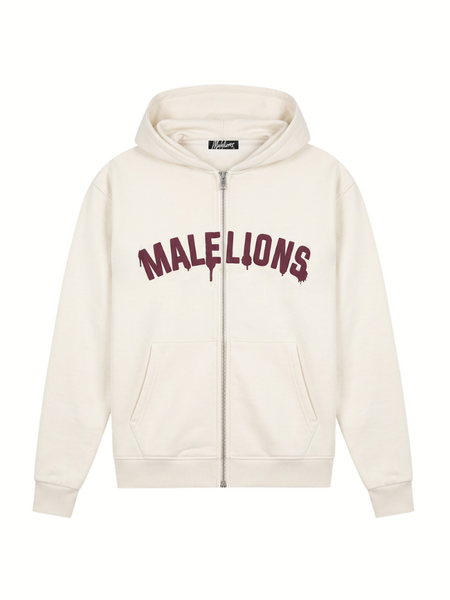 Malelions Malelions Society Club Zip Hoodie - Off White Malelions Society Club Zip Hoodie - Off White