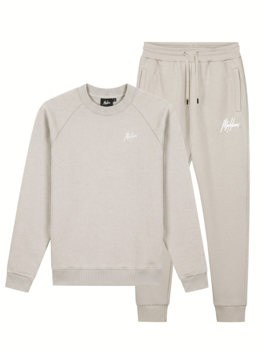 Malelions Sport Logo Raglan Sweater Combi-set - Almond Malelions Malelions Sport Logo Raglan Sweater Combi-set - Almond