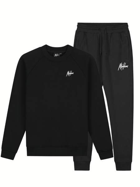 Malelions Sport Logo Raglan Sweater Combi-set - Black