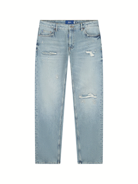 Malelions Malelions Straight Fit Jeans - Light Blue Malelions Straight Fit Jeans - Light Blue