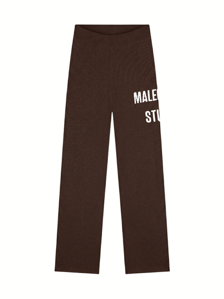 Malelions Women Heavy Knitted Pants - Dark Brown Malelions Malelions Women Heavy Knitted Pants - Dark Brown