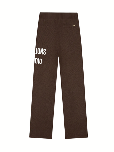 Malelions Women Heavy Knitted Pants - Dark Brown Malelions Malelions Women Heavy Knitted Pants - Dark Brown