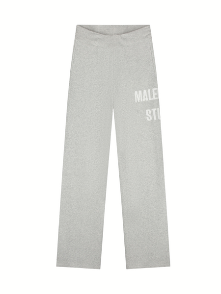 Malelions Women Heavy Knitted Pants - Grey Melange Malelions Malelions Women Heavy Knitted Pants - Grey Melange