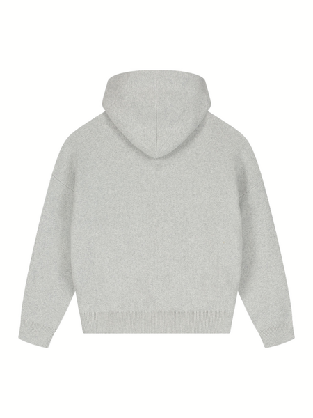 Malelions Women Heavy Knitted Hoodie - Grey Melange Malelions Malelions Women Heavy Knitted Hoodie - Grey Melange