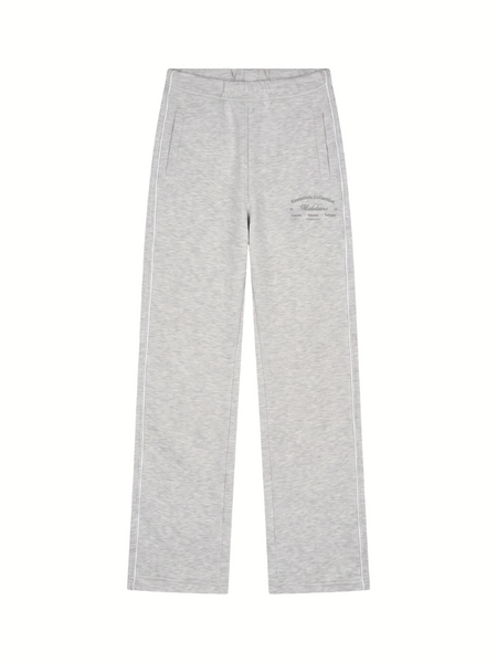 Malelions Women Contrast Straight Leg Sweatpants - Grey Melange Malelions Malelions Women Contrast Straight Leg Sweatpants - Grey Melange