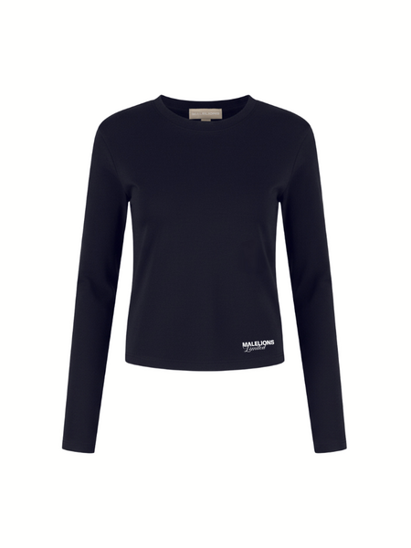 Malelions Women Members Society Longsleeve Top - Midnight Blue Malelions Malelions Women Members Society Longsleeve Top - Midnight Blue