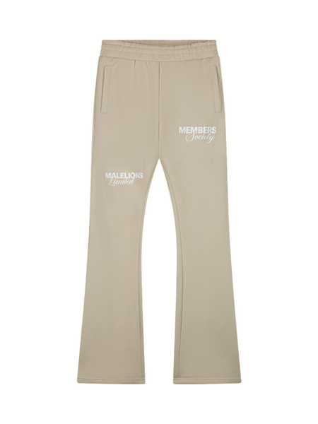 Malelions Malelions Women Members Society Flared Sweatpants - Beige