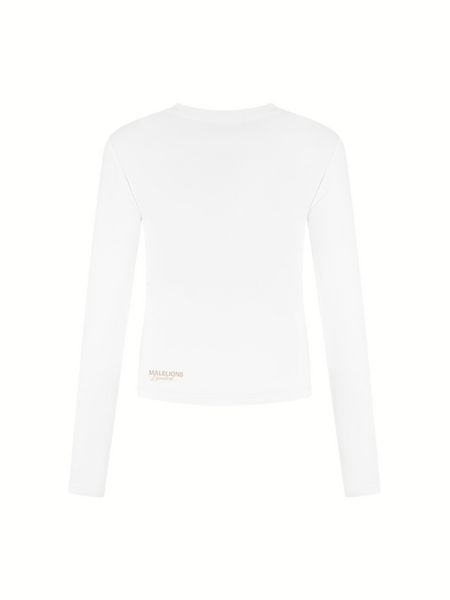 Malelions Malelions Women Members Society Longsleeve Top - White