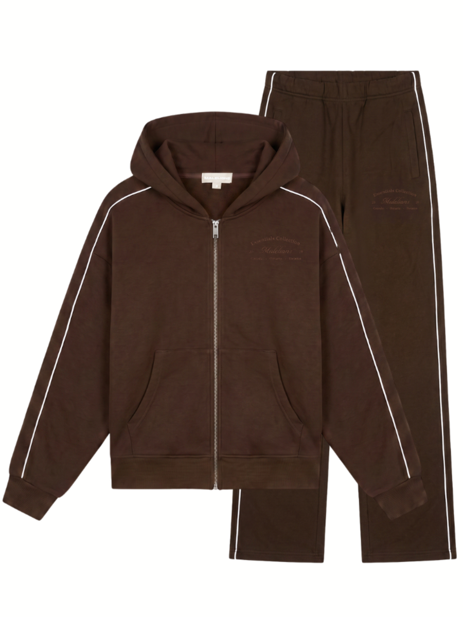 Malelions Women Contrast Combi-set - Dark Brown Malelions Malelions Women Contrast Combi-set - Dark Brown
