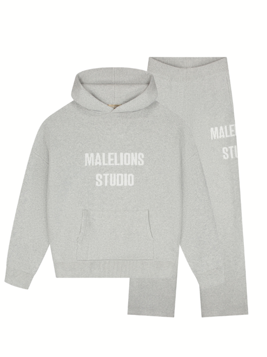 Malelions Women Heavy Knitted Combi-set - Grey Melange Malelions Malelions Women Heavy Knitted Combi-set - Grey Melange