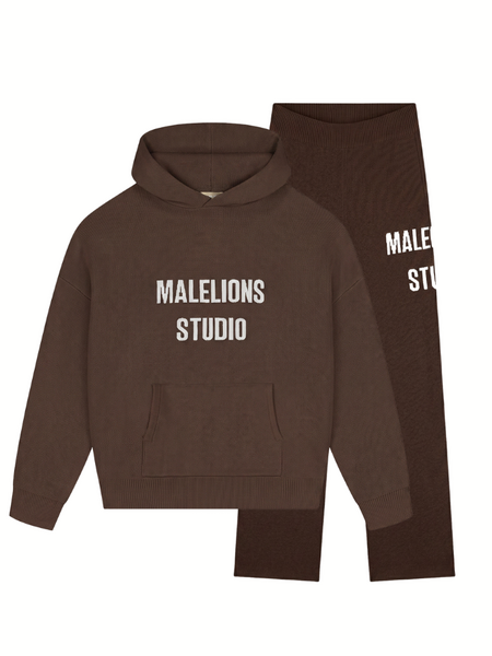 Malelions Malelions Women Heavy Knitted Combi-set - Dark Brown Malelions Women Heavy Knitted Combi-set - Dark Brown