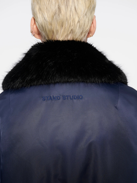 The Stand Studio Gem Jacket - Navy The Stand Studio The Stand Studio Gem Jacket - Navy
